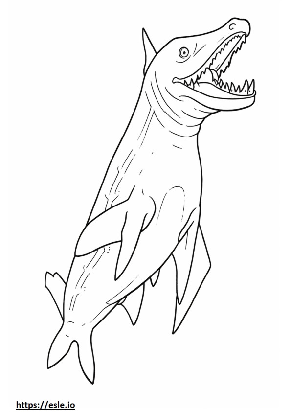 Hammerhead Shark full body coloring page