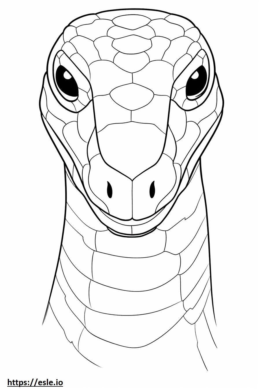 Nose-Horned Viper Friendly coloring page