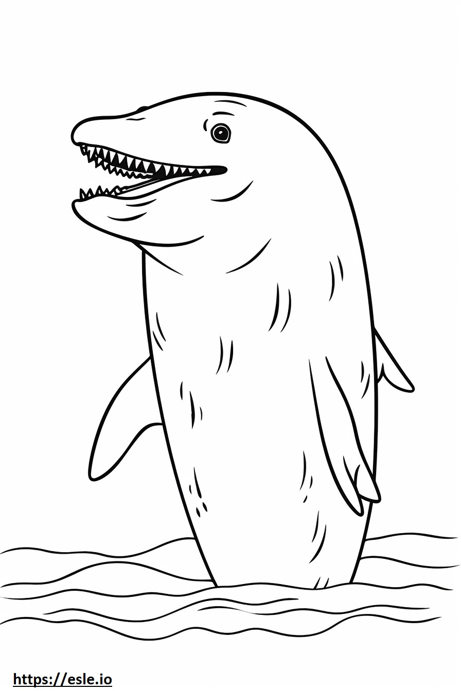 Leopard Seal cartoon coloring page