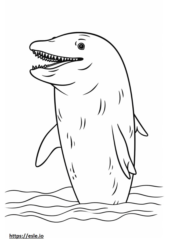 Seeleopard-Cartoon ausmalbild