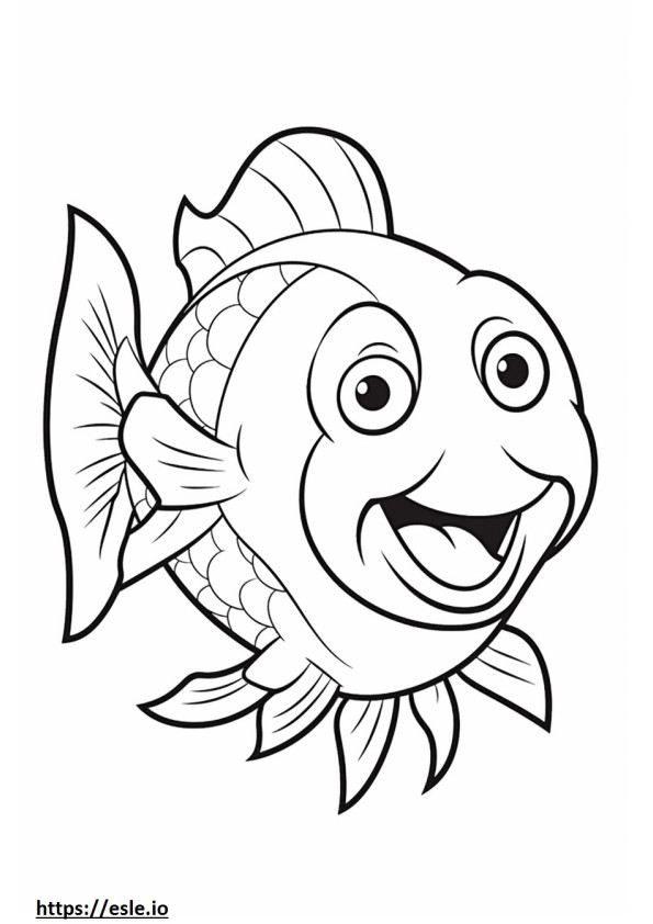 Suckerfish Friendly coloring page