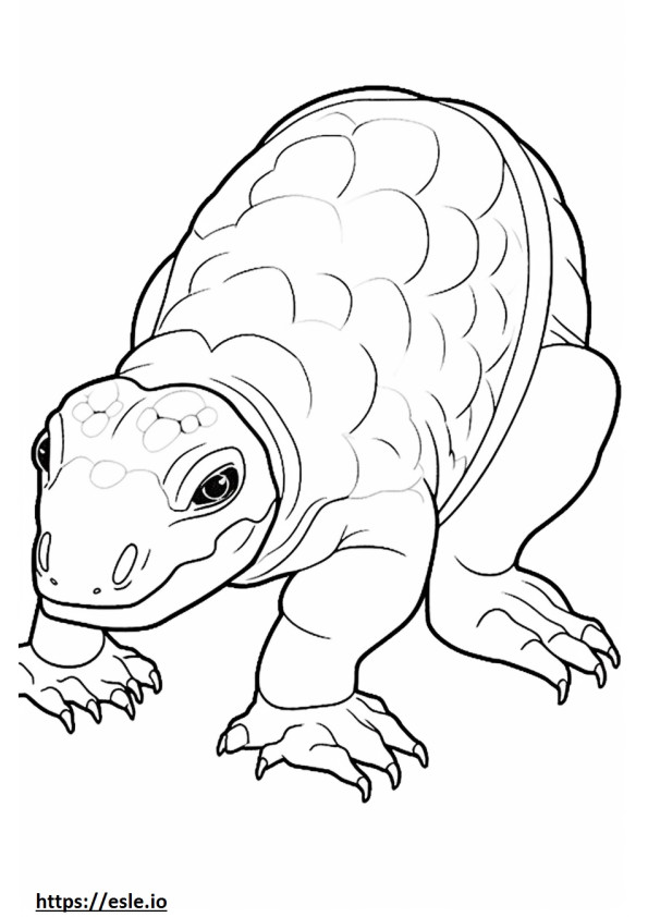 Horned Adder full body coloring page