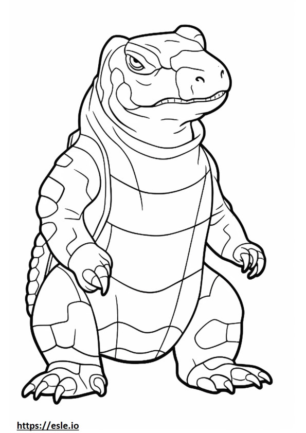 Horned Adder full body coloring page