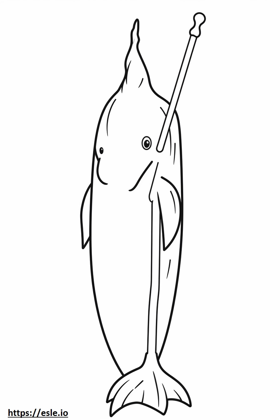 Denizgergedanı Kawaii boyama