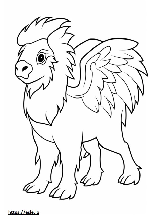 Griffonshire full body coloring page