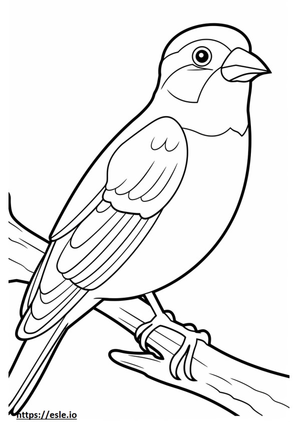 Sparrow Friendly coloring page