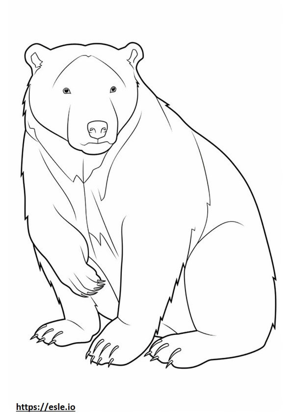 Wombat-ystävällinen värityskuva