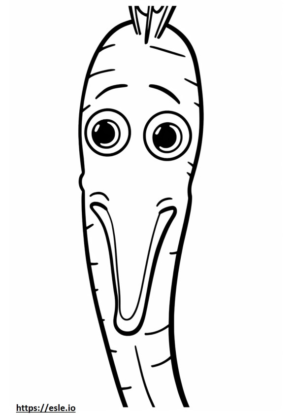 Pipefish face coloring page