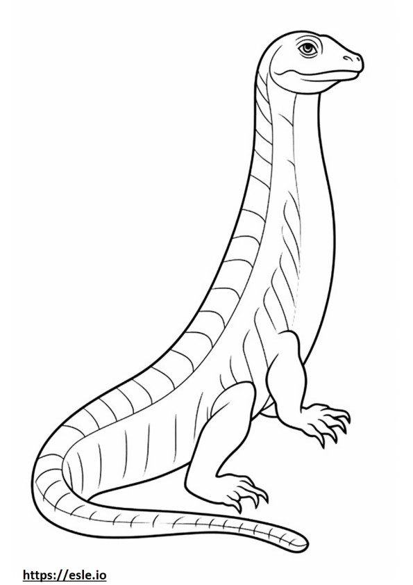 Nördliche Alligatoreidechse, ganzer Körper ausmalbild
