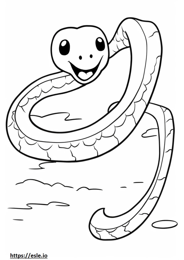 Latający wąż uroczy kolorowanka