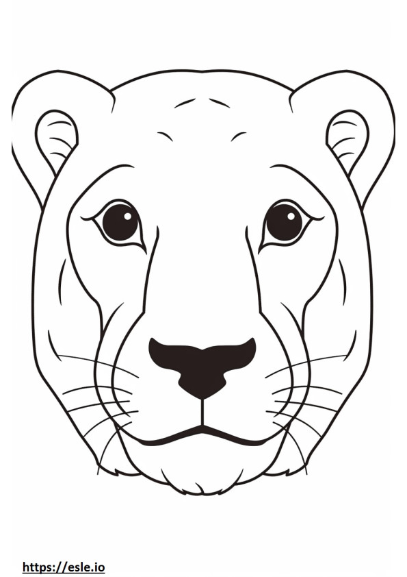 Great Danoodle face coloring page