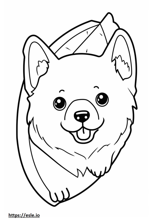 Taco Terrier Kawaii para colorir