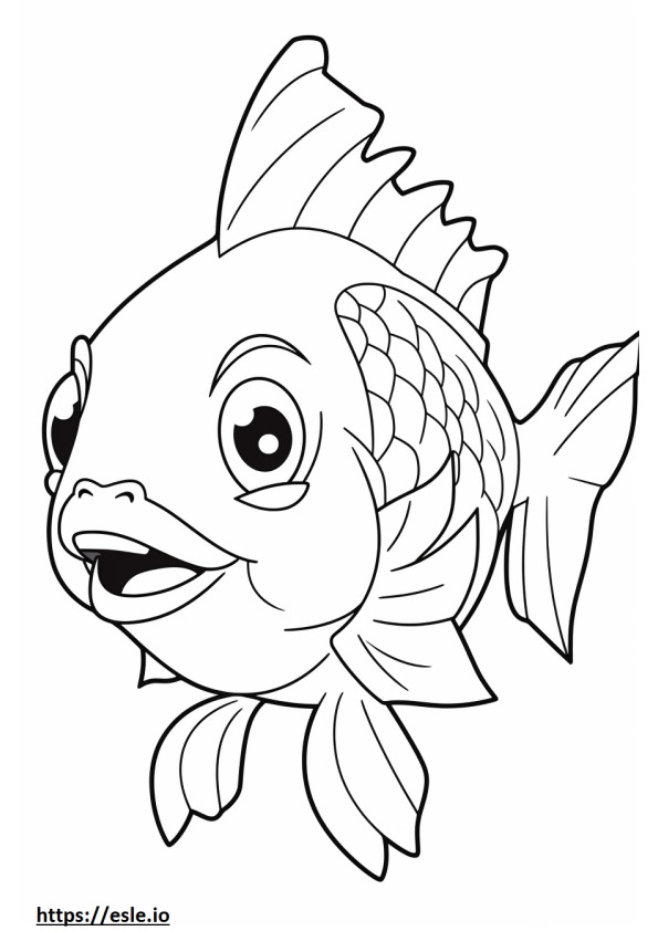Rockfish Kawaii värityskuva