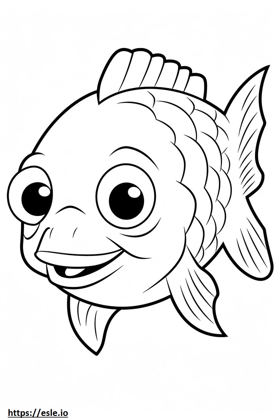 Rockfish Kawaii värityskuva