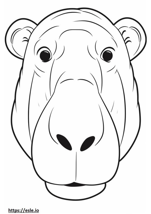 Double Doodle face coloring page