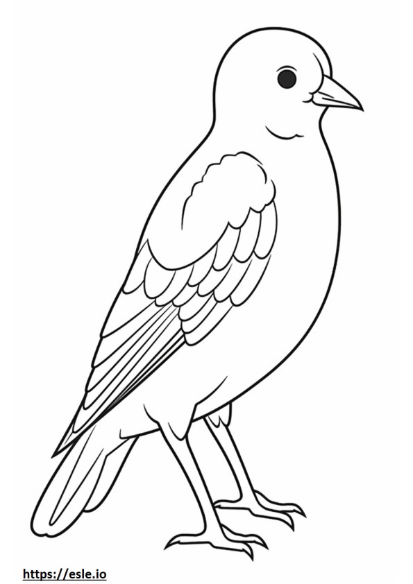 Linnet full body coloring page