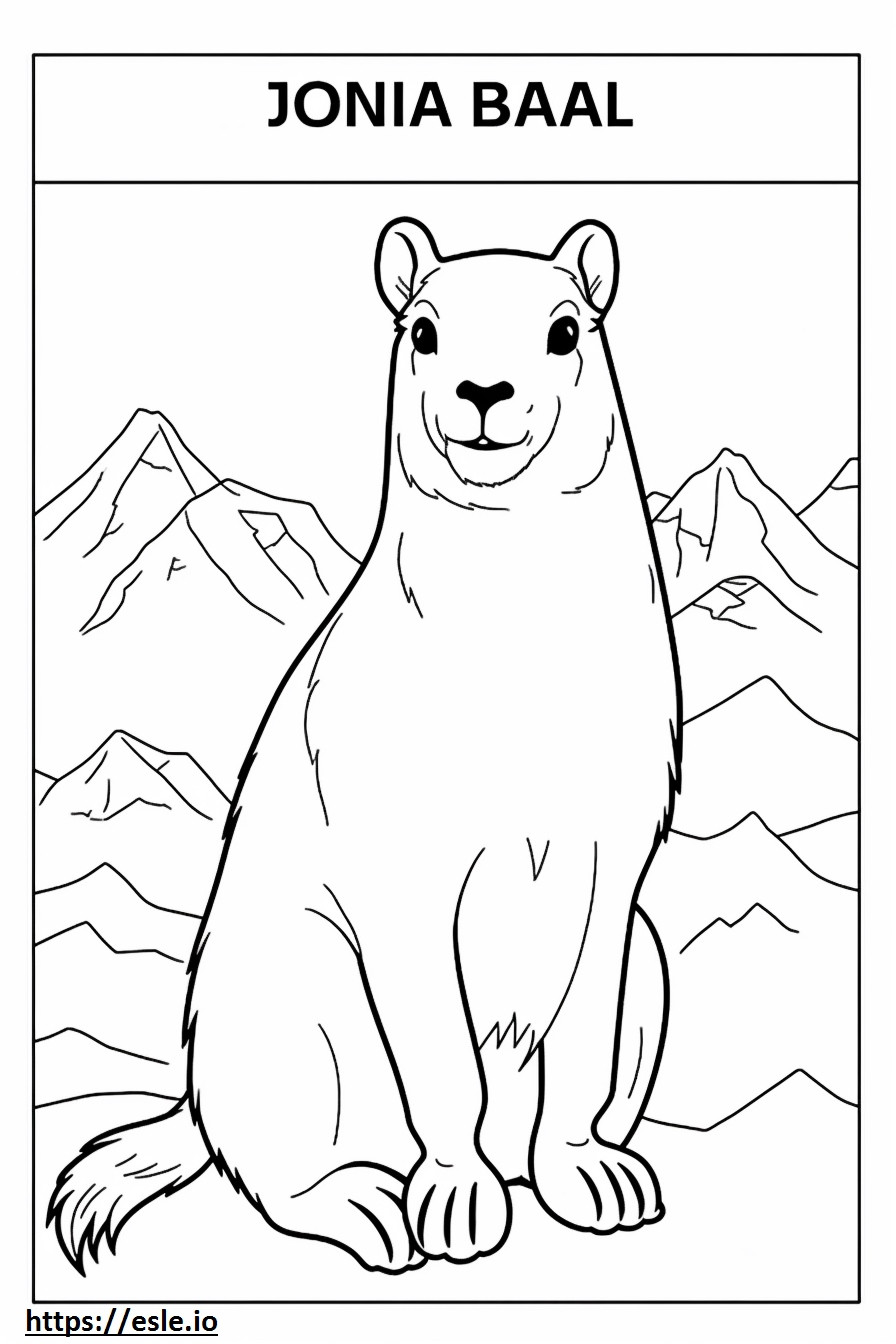 Esquilo Terrestre Uinta Kawaii para colorir
