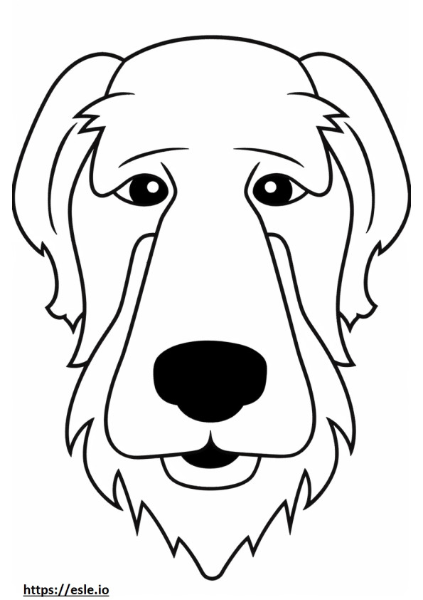 Fața Sealyham Terrier de colorat