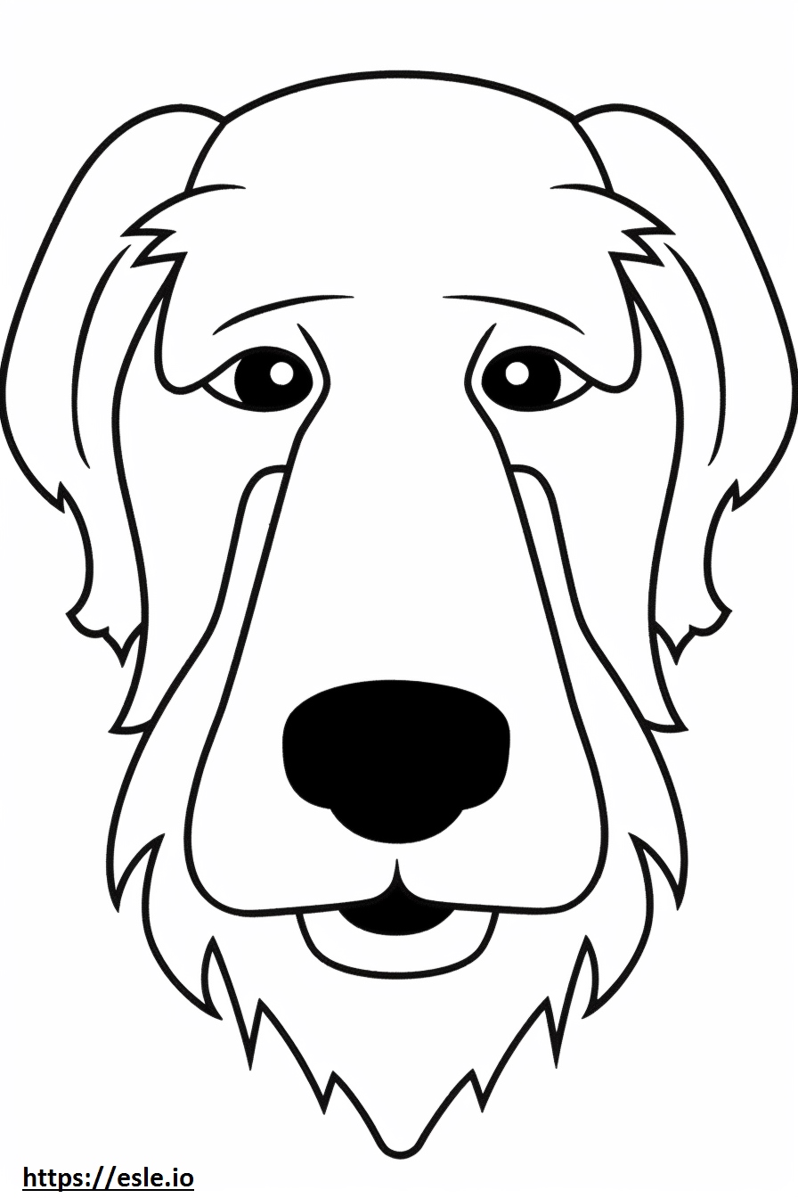 Sealyham Terrier Gesicht - Ausmalbild zum Ausdrucken