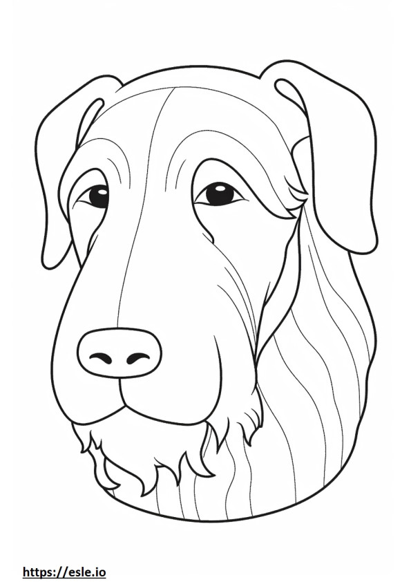 Fața Sealyham Terrier de colorat