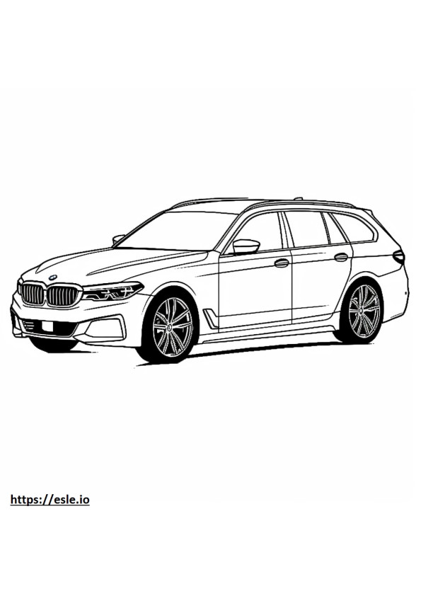 BMW 530i Touring coloring page