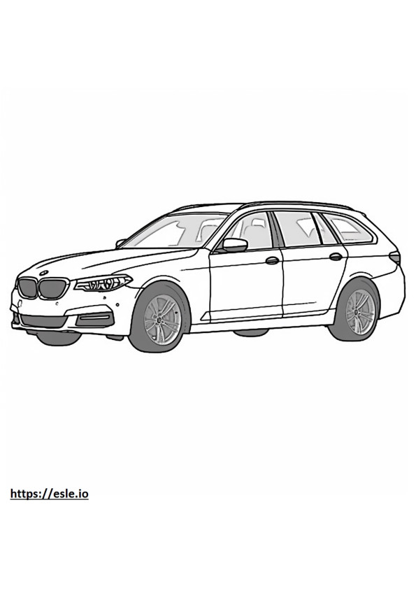 BMW 530i Touring coloring page