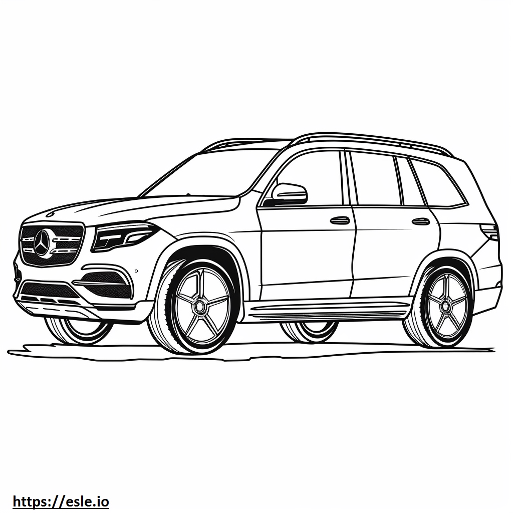 Mercedes-Benz GLK350 4matic para colorear e imprimir