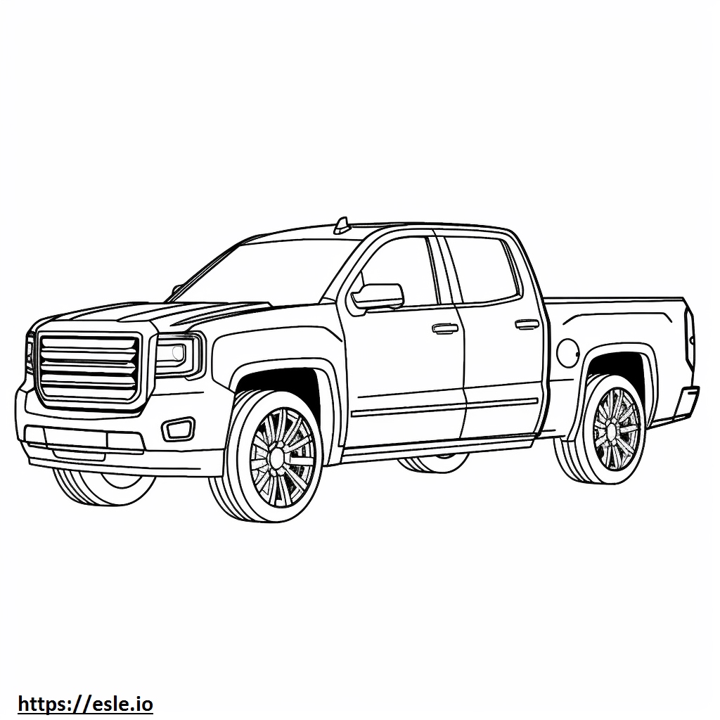 GMC Sierra 2WD coloring page