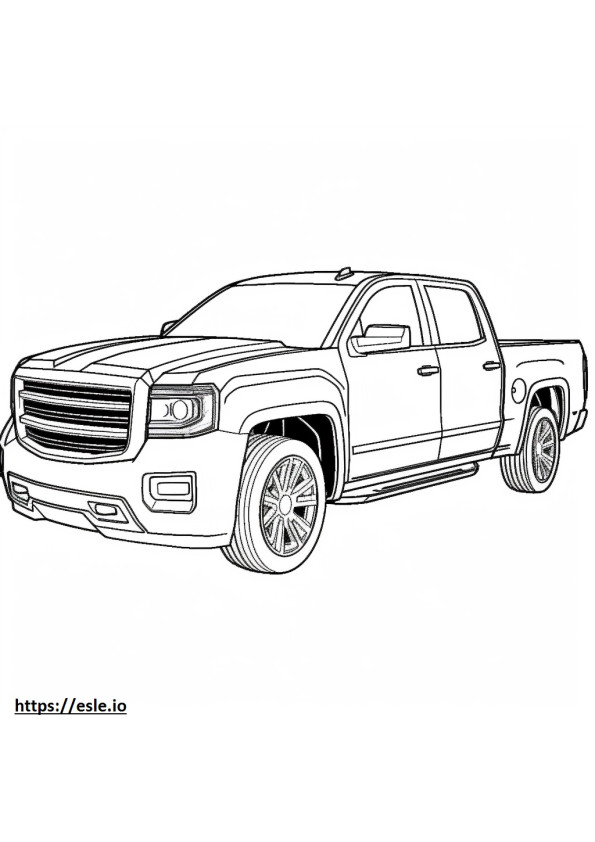 GMC Sierra 2WD coloring page