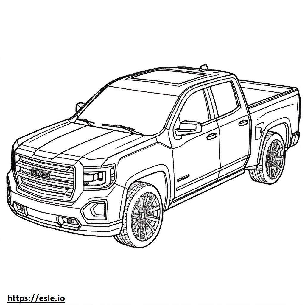 GMC Sierra 2WD para colorir