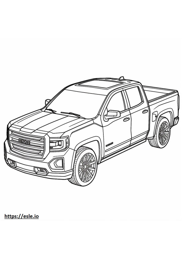 GMC Sierra 2WD para colorir