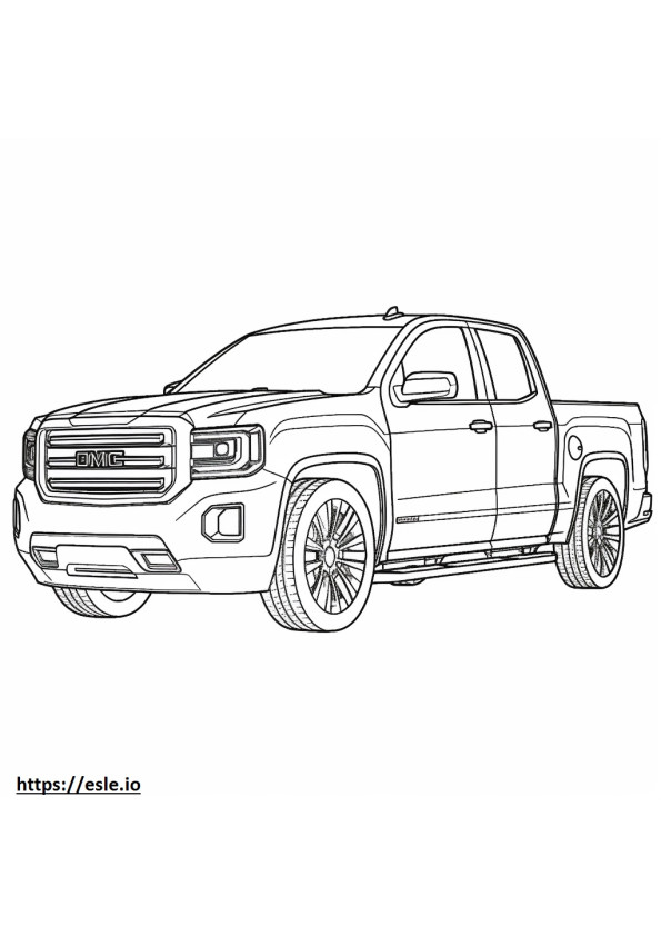 GMC Sierra 2WD coloring page