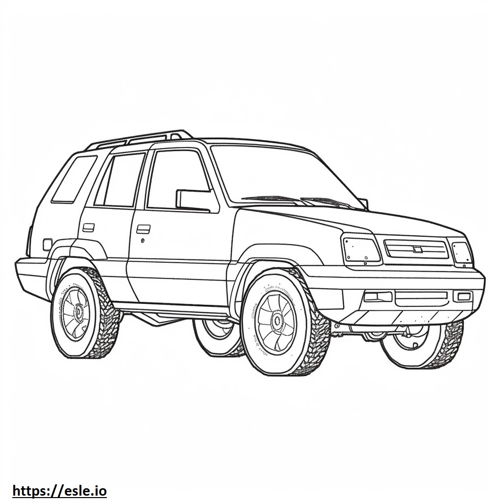 Suzuki Sidekick Sport 2WD gambar mewarnai