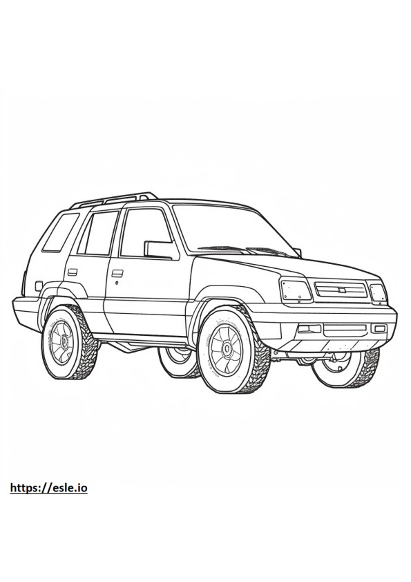 Suzuki Sidekick Sport 2WD gambar mewarnai