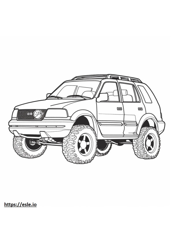Suzuki Sidekick Sport 2WD para colorear e imprimir