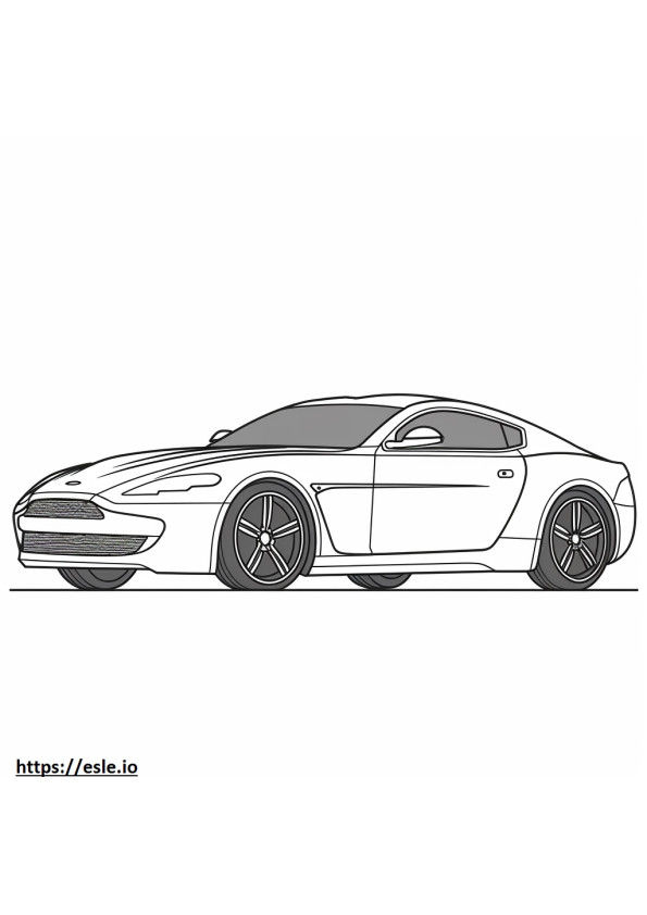 Aston Martin V8 Vantage S coloring page