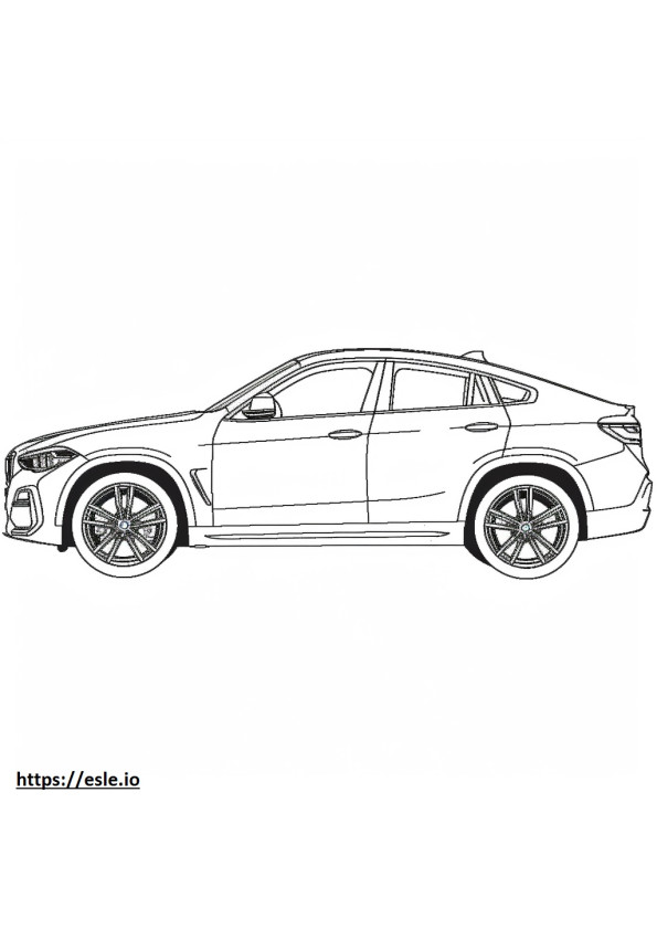 BMW X4 M coloring page