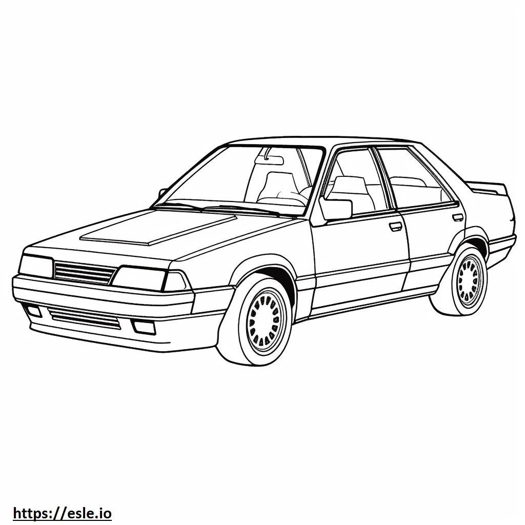 Subaru Impreza coloring page