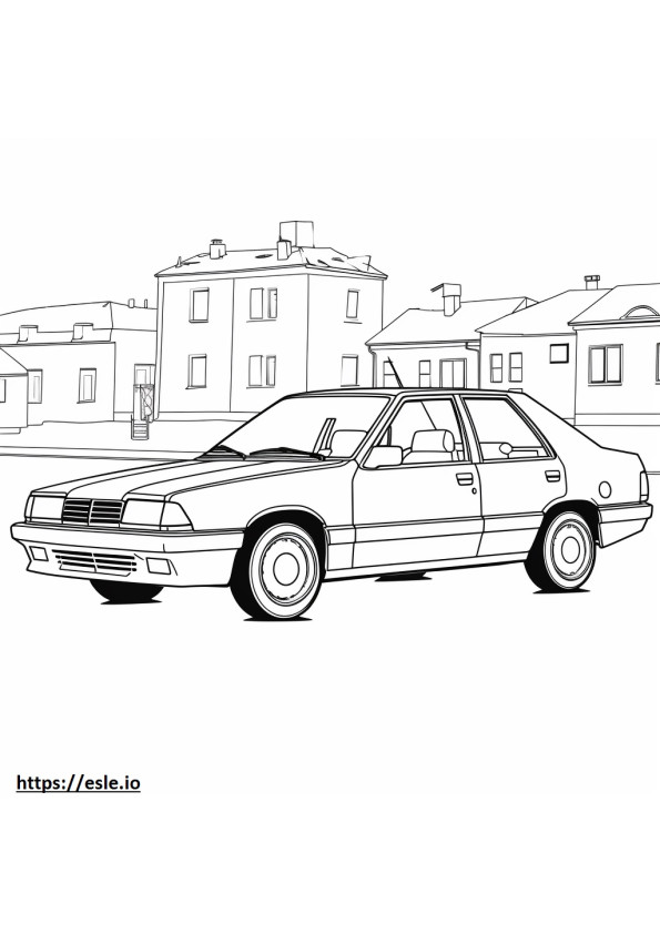 Subaru Impreza kleurplaat