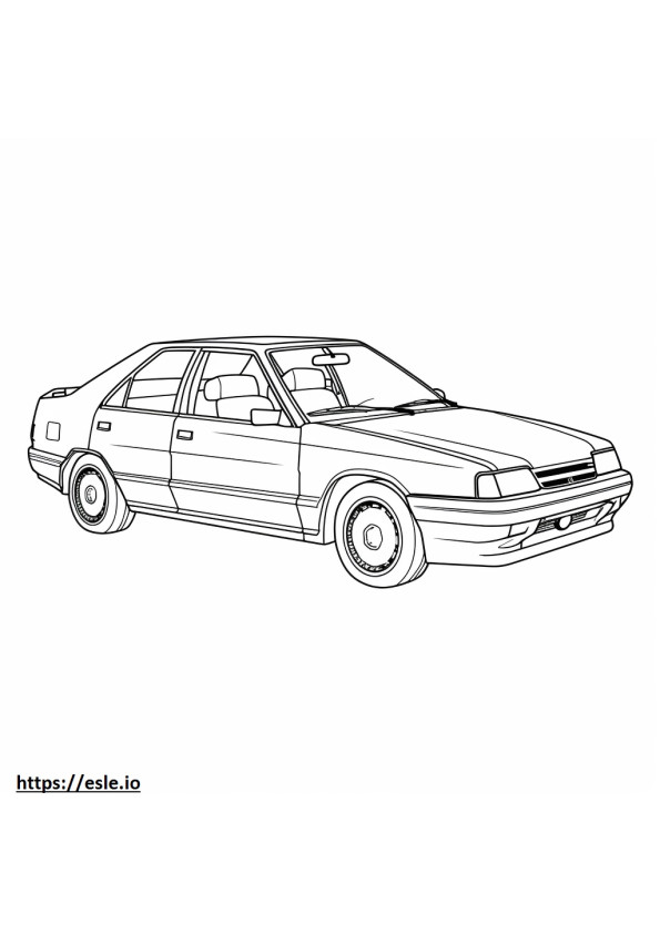Subaru Impreza coloring page