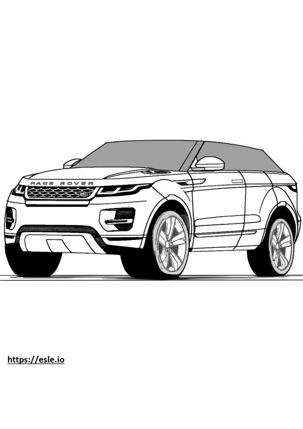 Land Rover Range Rover Evoque 286HP coloring page
