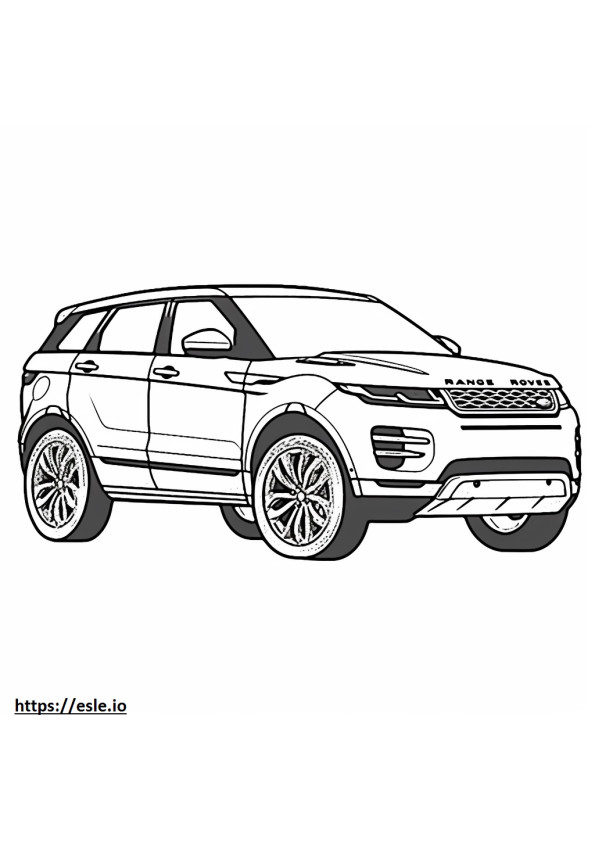 Land Rover Range Rover Evoque 286HP coloring page