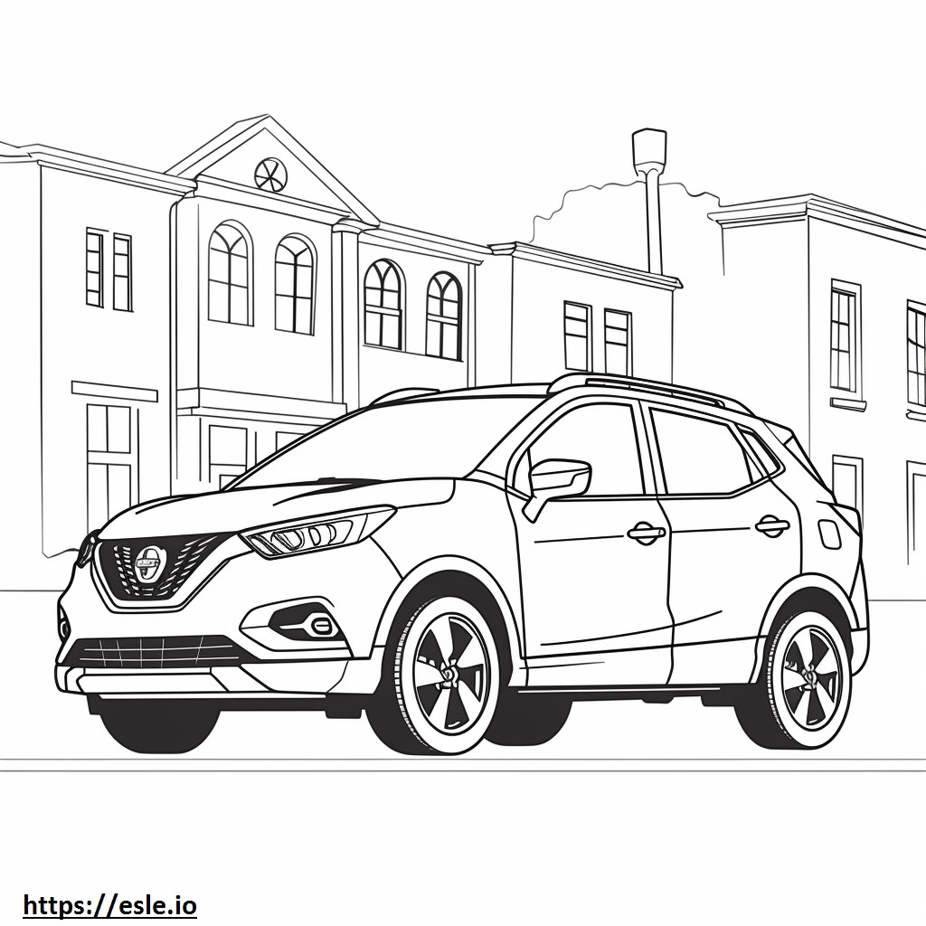 Nissan Rogue Sport coloring page