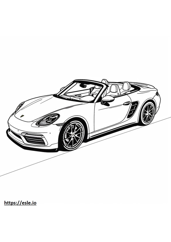Porsche 911 Turbo S Cabriolet gambar mewarnai