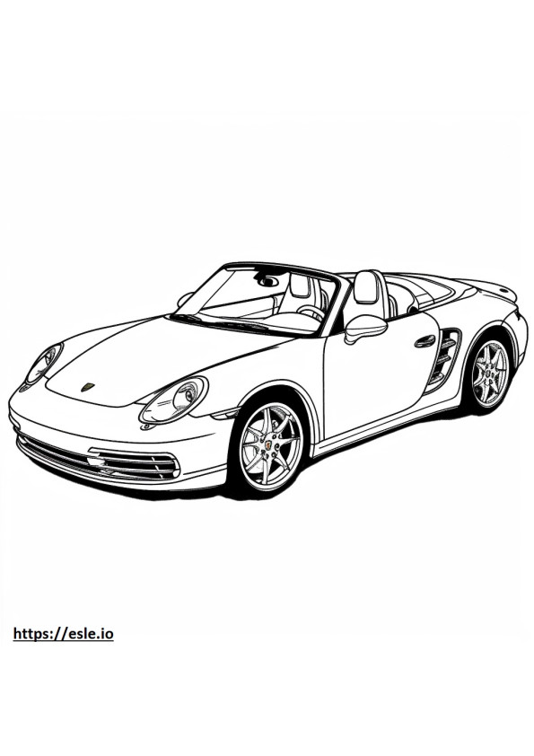 Porsche 911 Turbo S Cabriolet coloring page