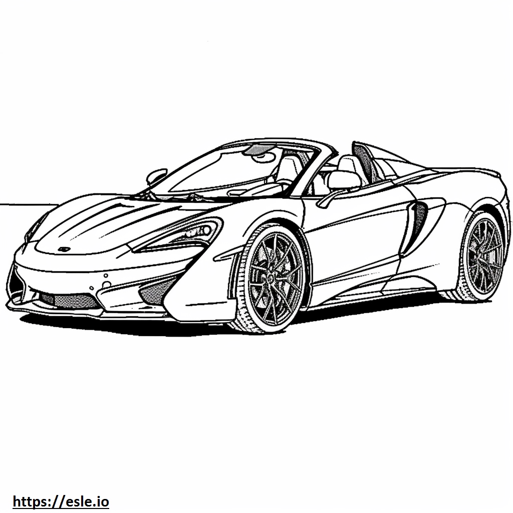 McLaren Automotive 720S Spider coloring page