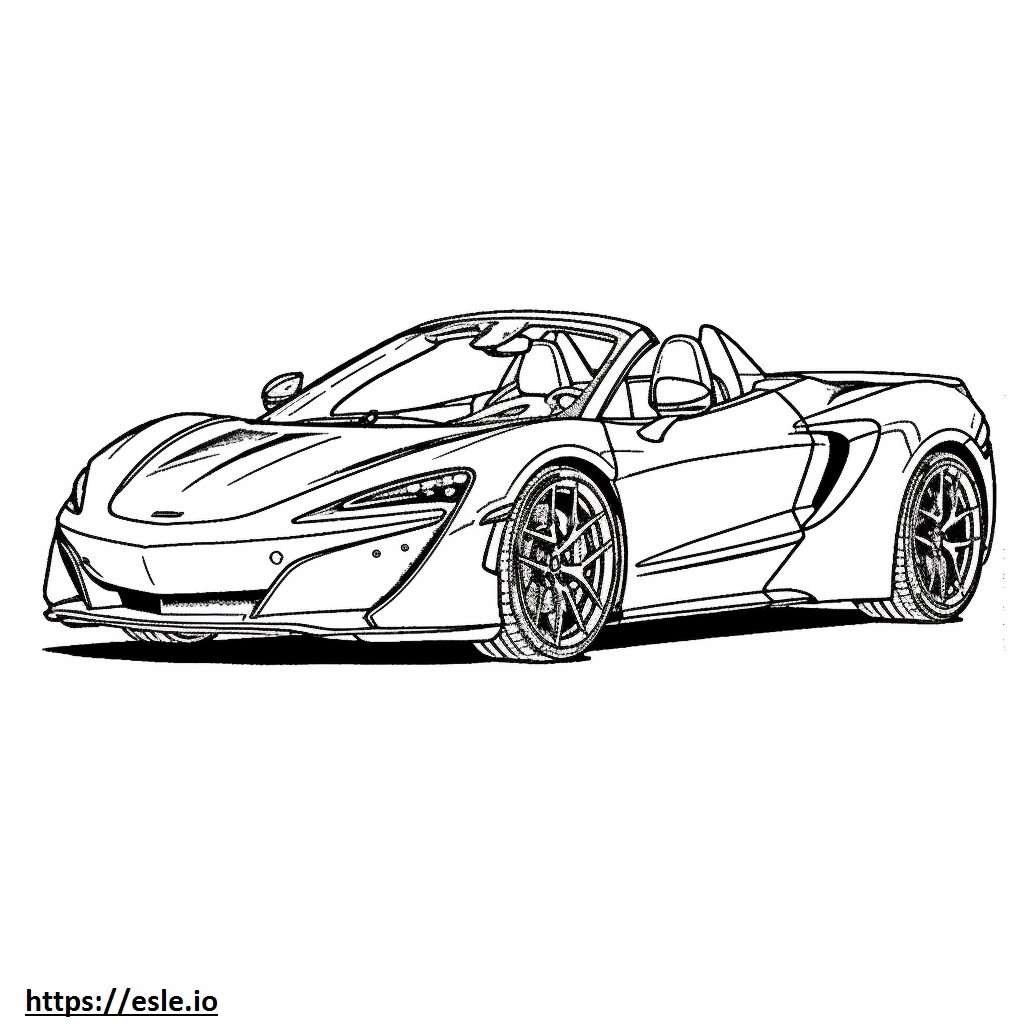 McLaren Automotive 720S Spider coloring page