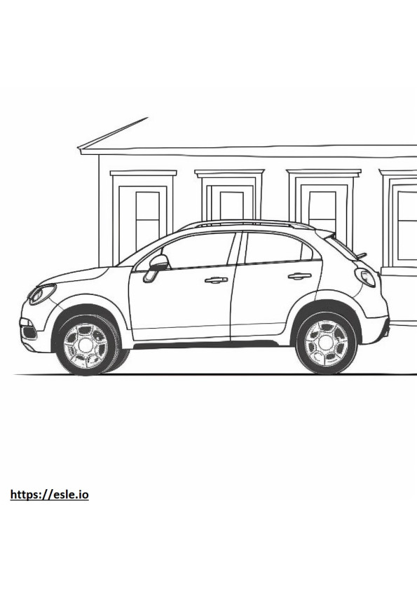 Fiat 500X AWD coloring page