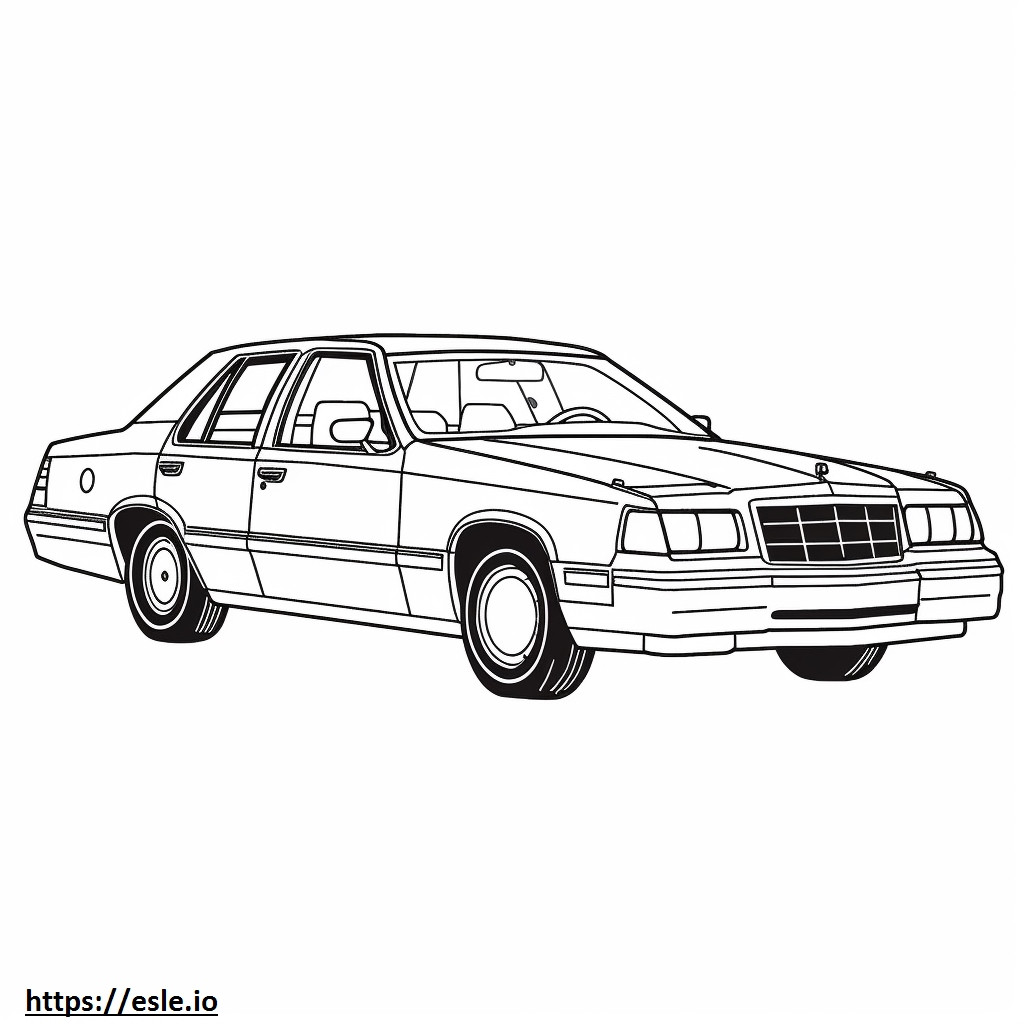 Ford Crown Victoria coloring page