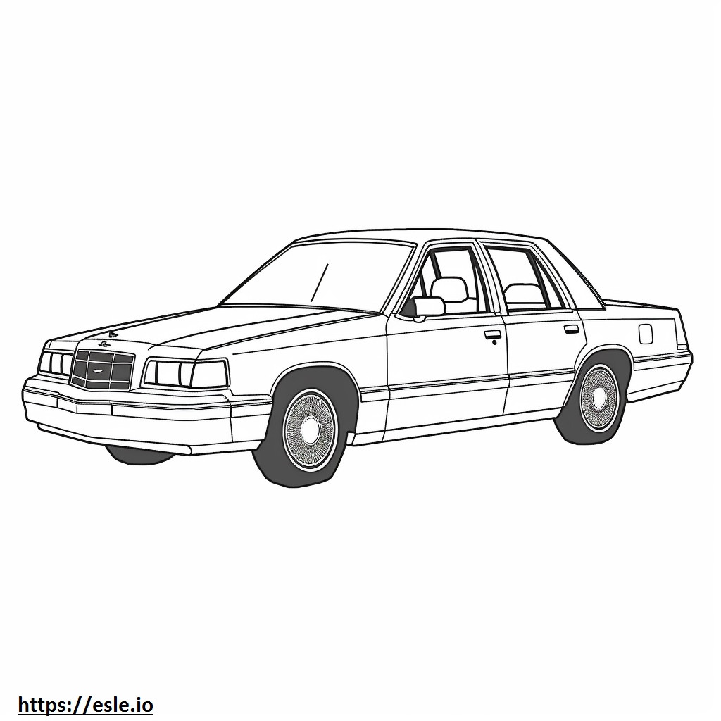 Ford Crown Victoria coloring page